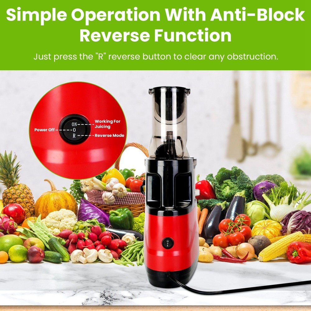 300W Cold Press Juicer Machine Slow Masticating Juicer Fruit Vegetable Juicer