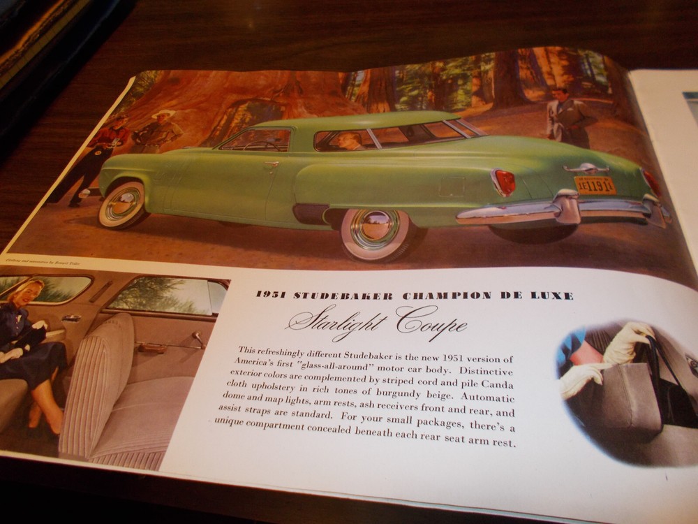 1951 Studebaker Deluxe Sales Catalog/ FREE Shipping