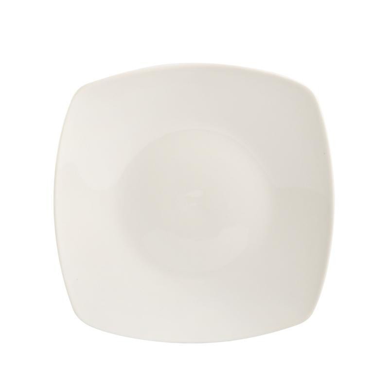 12-Piece Square Ceramic Dinnerware Set Service Four Versatile Modern Tableware