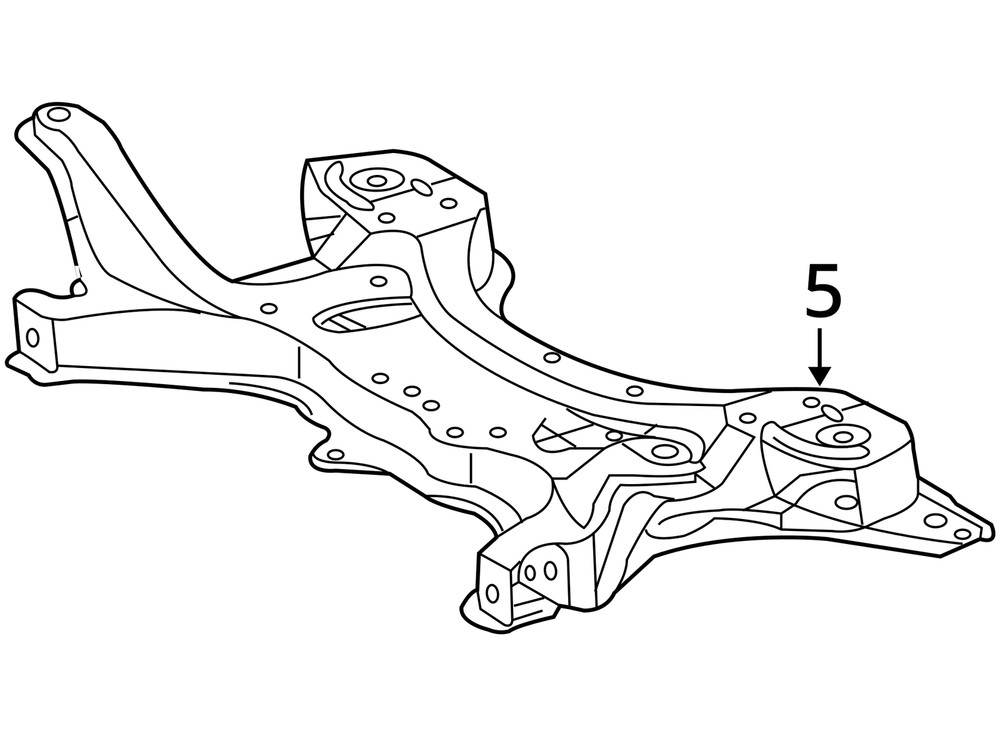 2003-2019 Toyota Corolla Front Crossmember Subframe K-Frame OEM