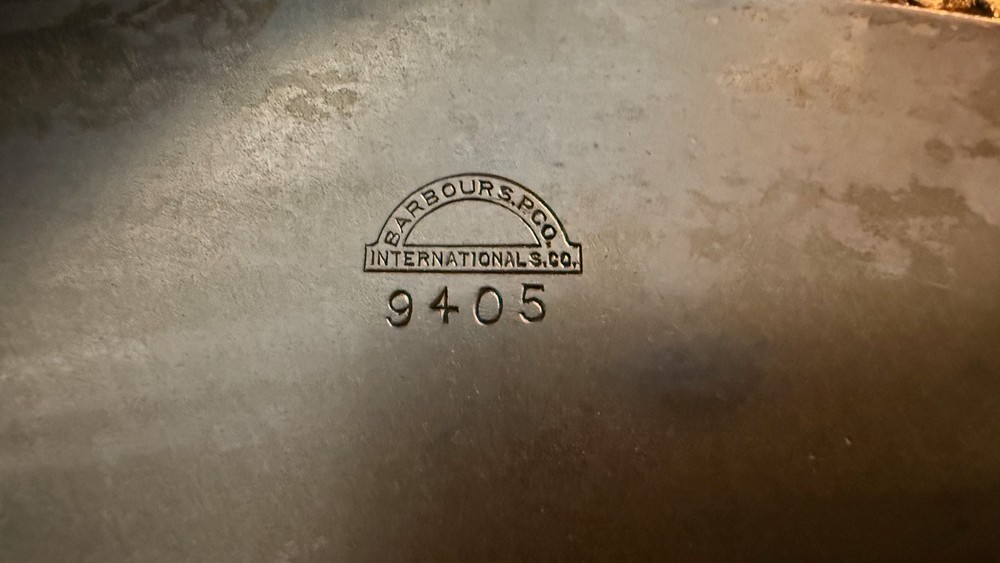 Antique Barbour Co. Silver Plate "Baltimore Rose" Type Repousee Bread Tray