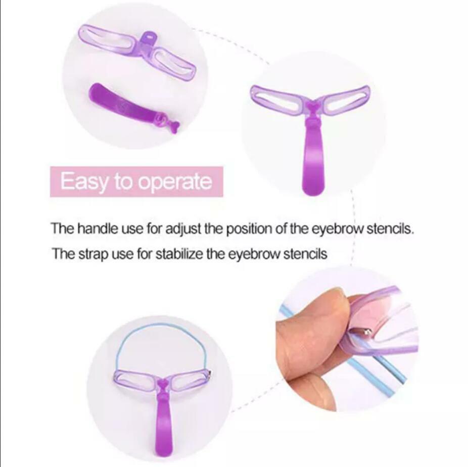 8 Styles Eyebrow Shaping Stencils Grooming Shaper Reusable Template Makeup Tool