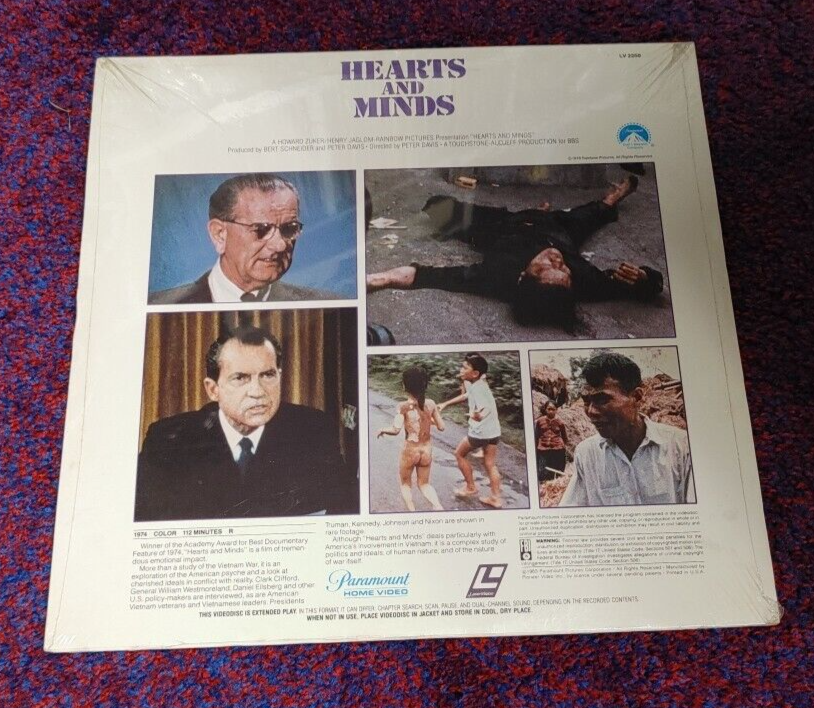 Hearts and Minds - Laserdisc (1983, Best Documentary Feature 1974, Paramount)
