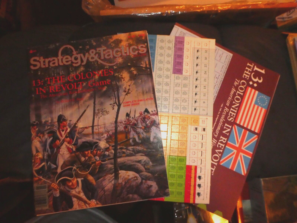 SPI STRATEGY & TACTICS #104 COLONIES COMPLETE & UNPUNCHED