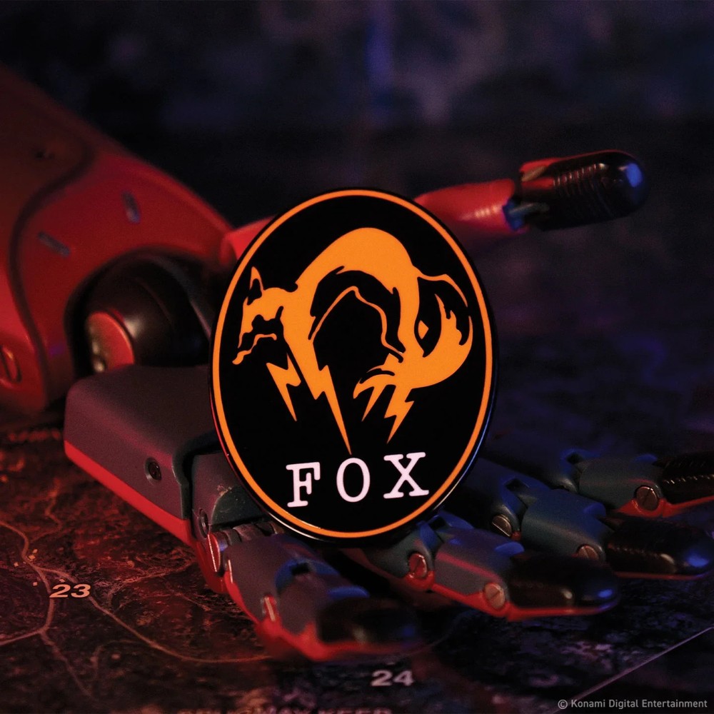 Metal Gear Solid Delta FOX Unit Pin Badge Official Konami Foxhound Solid Snake