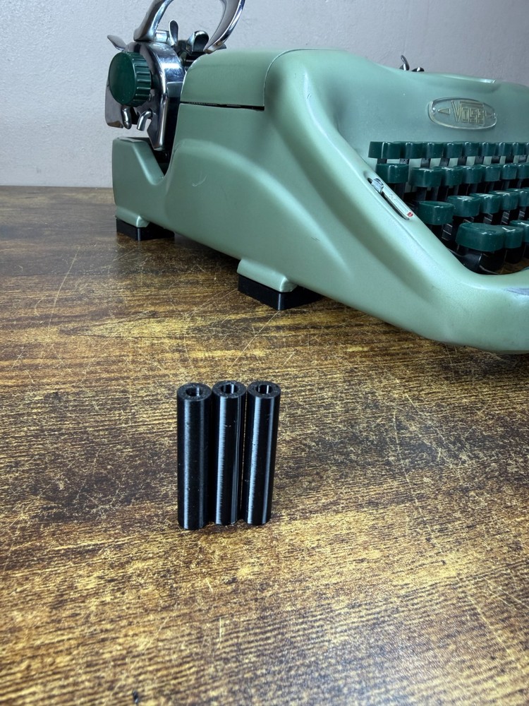 Set of 3 Replacement Front (Segment) Paper Rollers for Voss De Luxe Typewriters