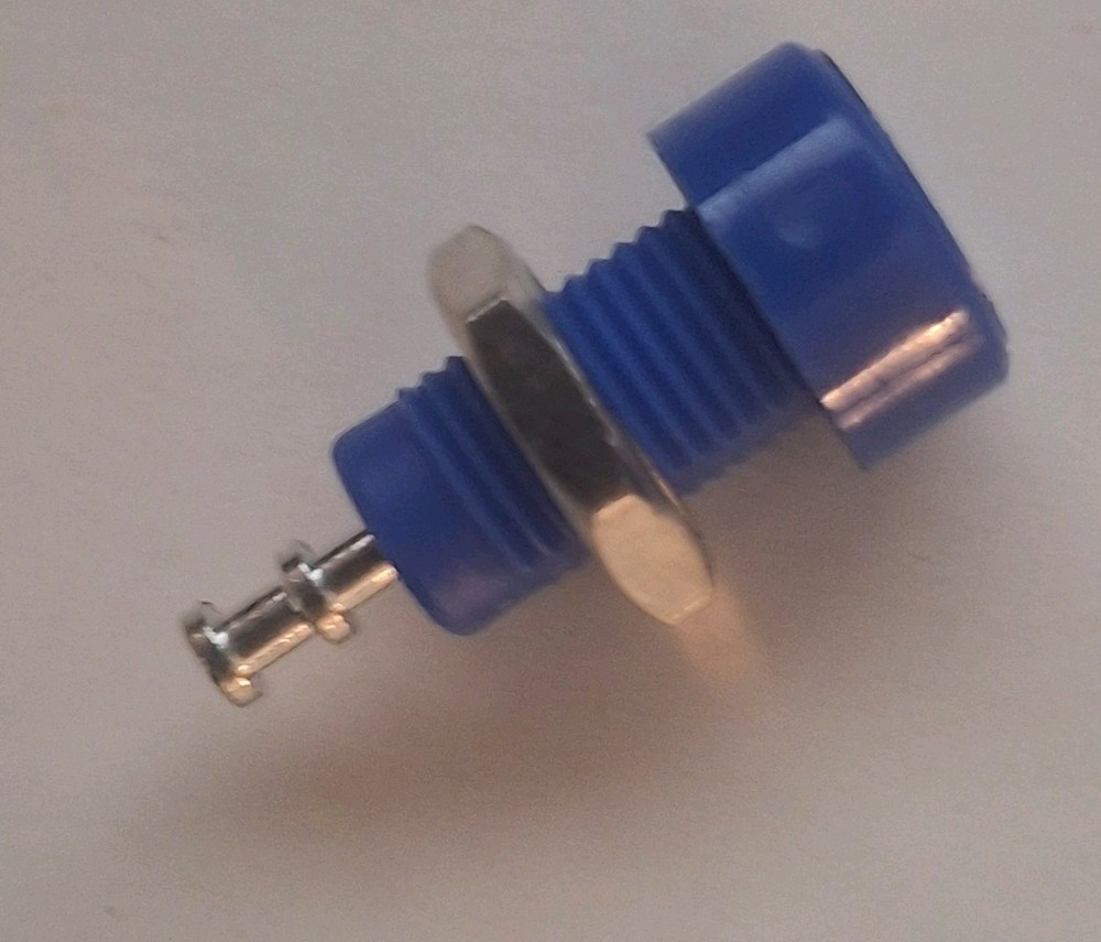 Banana Jack, Panel Mount , Blue, 15A