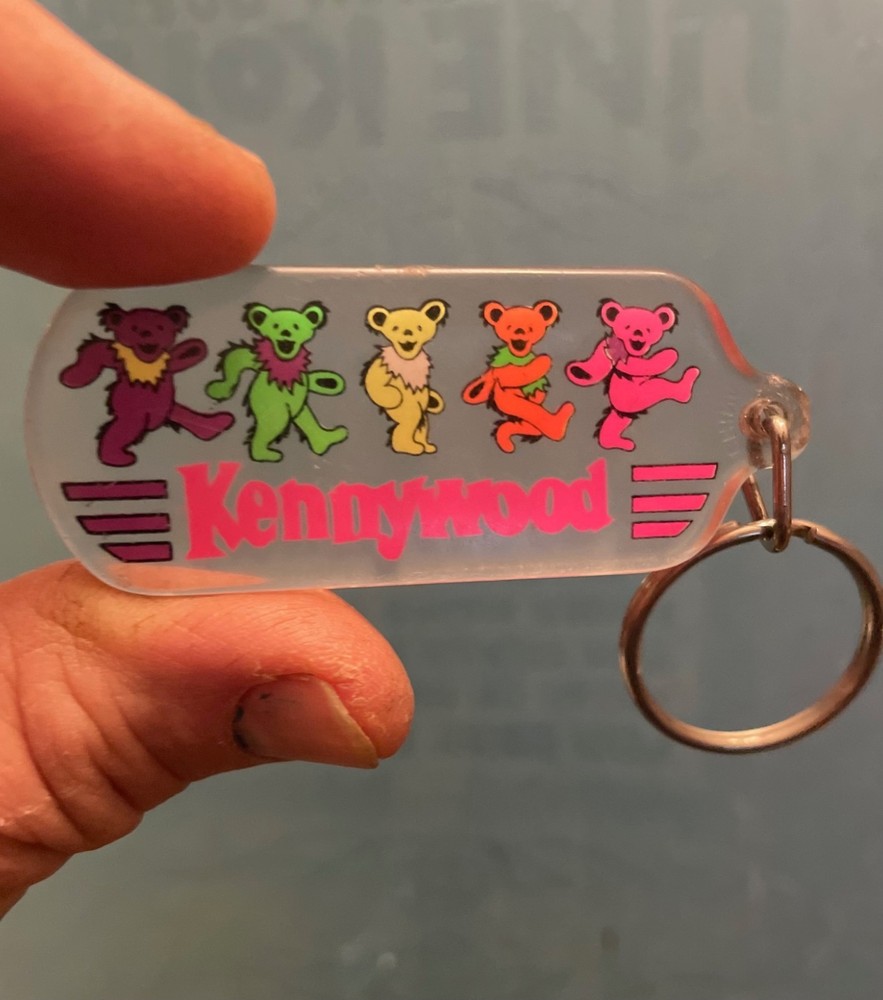 Grateful Dead  Plexiglas “Dancing Bear” Kenneywood Keychain