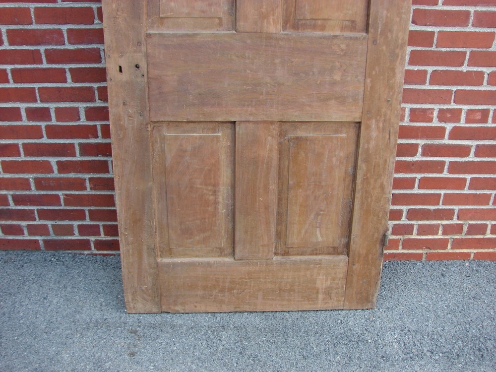 19TH CENTURY RAISED PANEL WALNUT DOOR PEGGED MORTISED