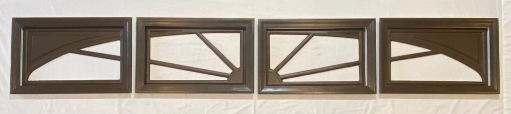 Dark Brown Amarr Garage Door Window Kit Short Panel Frame Insert Glass Options