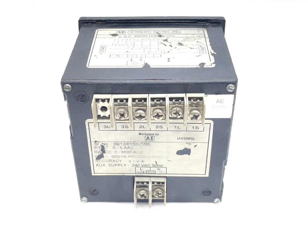 Automatic Electric ASS96D Digital Voltmeter 240V AC/DC Panel Meter