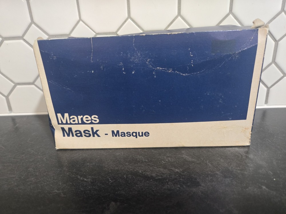 Vintage Mares Santiago Dive Mask With Original Box
