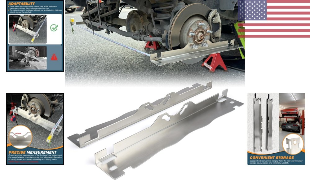 Precision Toe Alignment Tool Plates - Heavy Duty, Rust-Resistant & User-Friendly