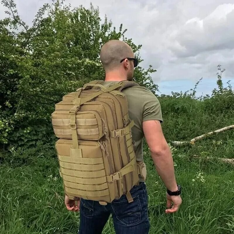 Outdoor Canvas Heavy Duty Hiking Backpack