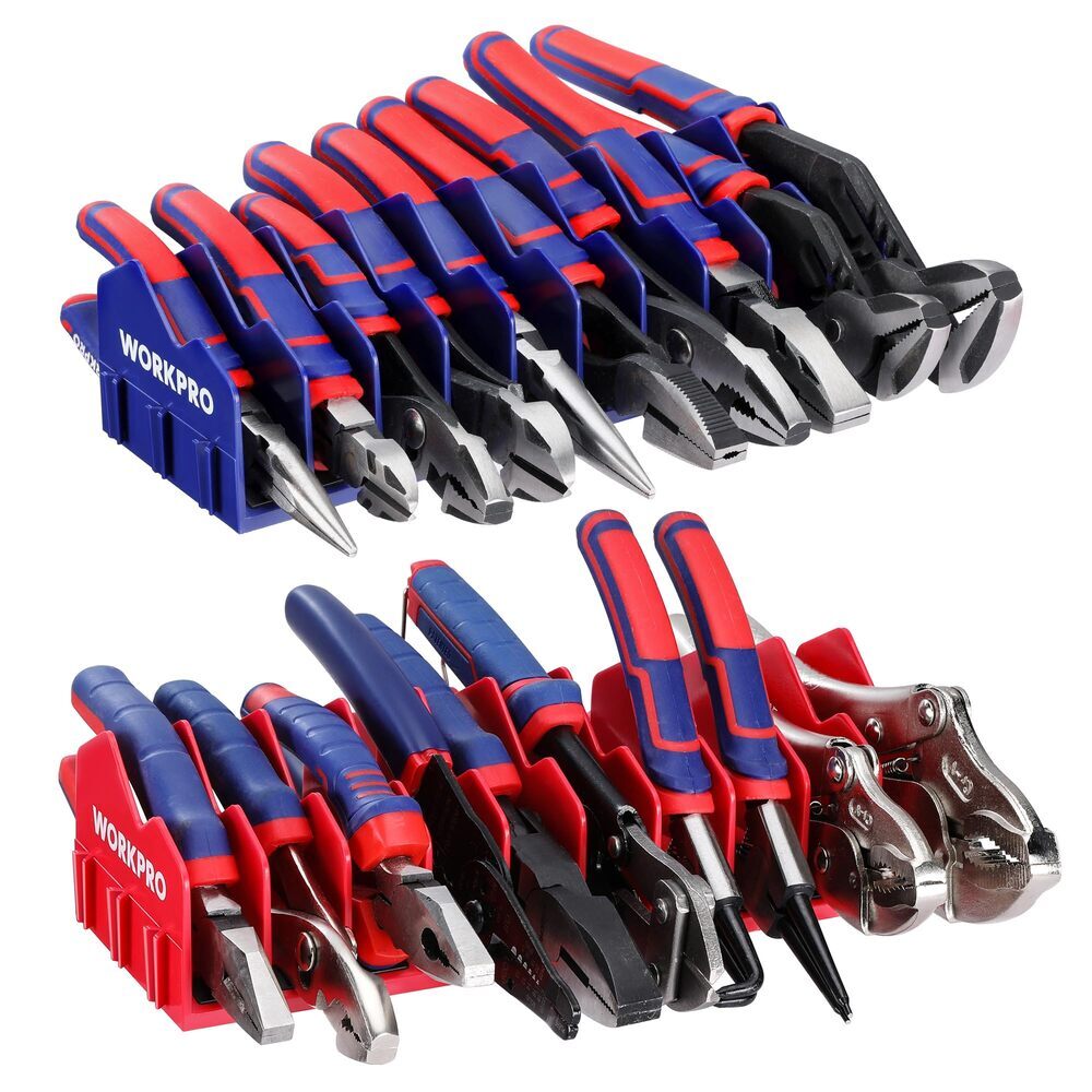 WORKPRO 2PC Plier Organizer Rack 20Slot Tool Box Organizer Tool Drawer Organizer