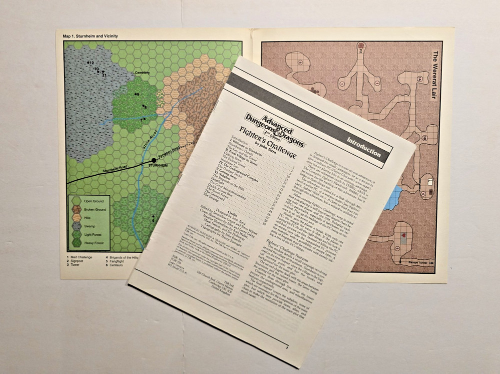 Advanced Dungeon & Dragons Fighter's Challenge Module HHQ1