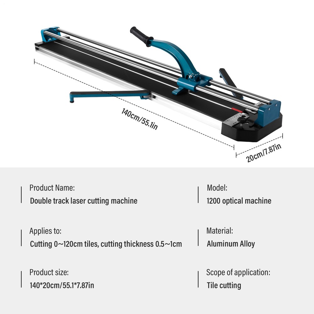 Manual Tile Cutter Double Rails Design Tile Cutting Machine Precise Tile handy--