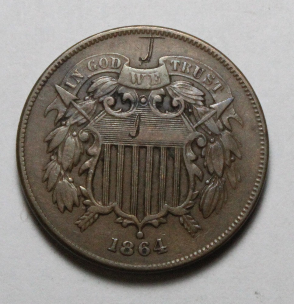 1864 Two Cent Piece PH244