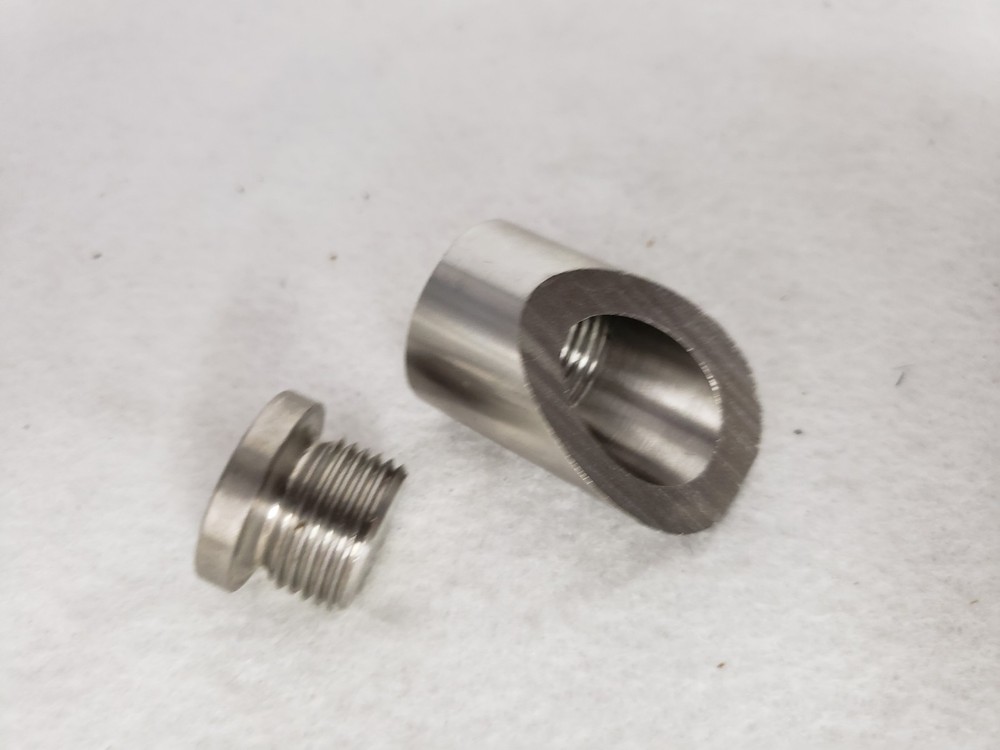 45° Oxygen Sensor O2 Weld on Nut & Cap Bung Kit M18*1.5 Thread S2P4