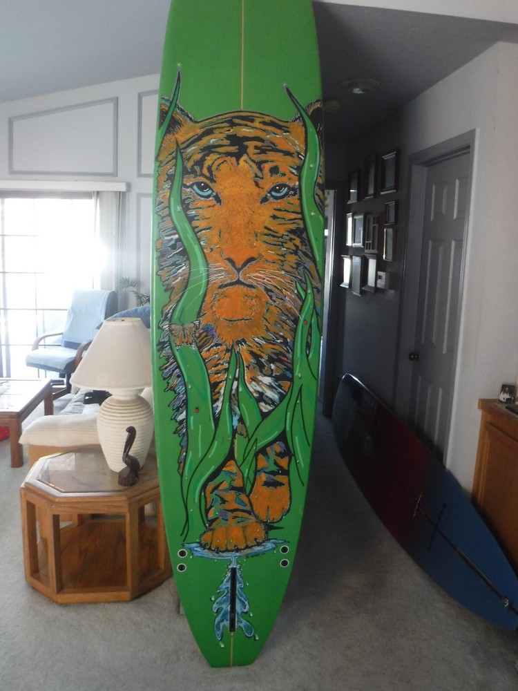 CUSTOM ART 9'0" LONGBOARD SURFBOARD preowned