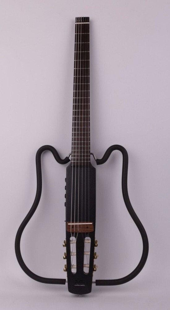 electric classical guitar silent nylon string headless built in effect portable