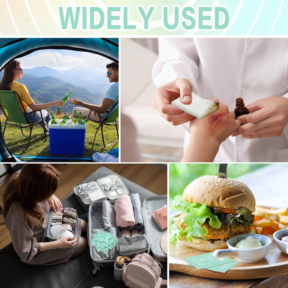 Wet Wipes Indivily Wrapped Unscented Flushable Cleansing