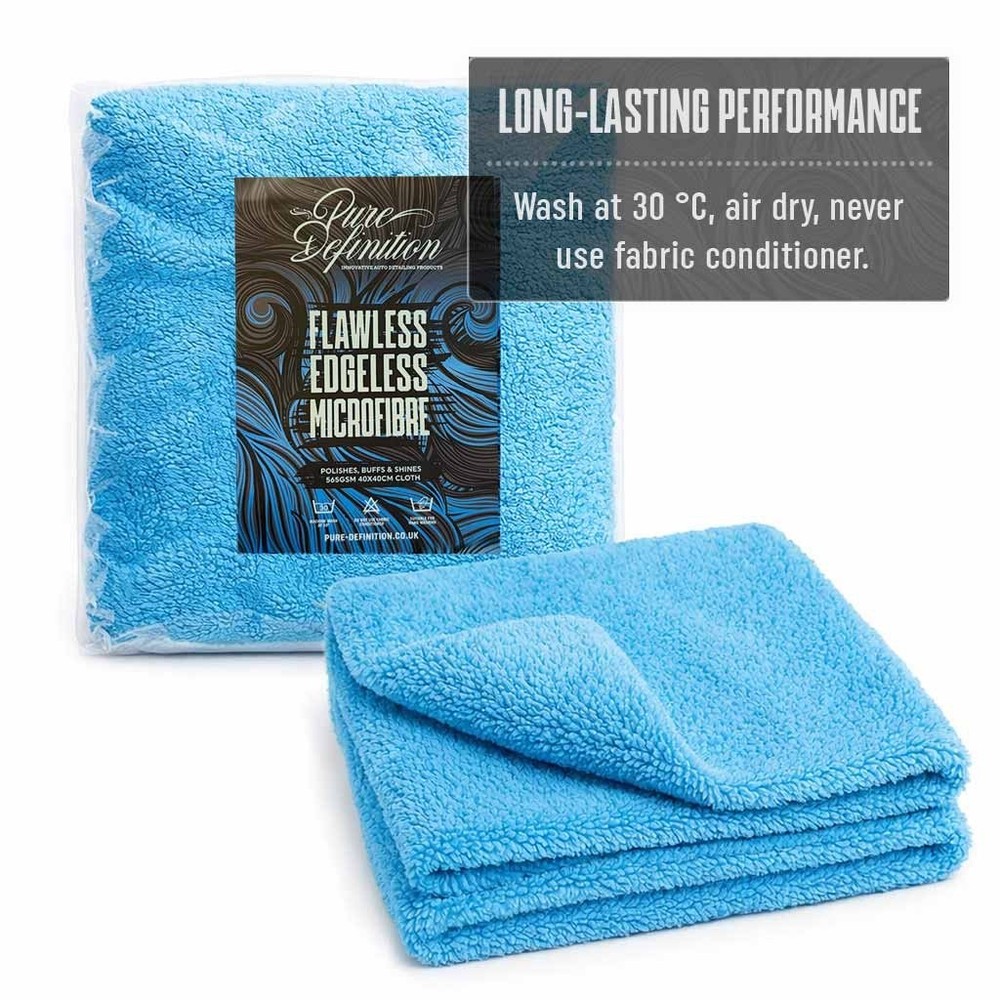 Edgeless Microfibre Cloths 50 Pack Plush Microfiber Car Detailing PureDefinition