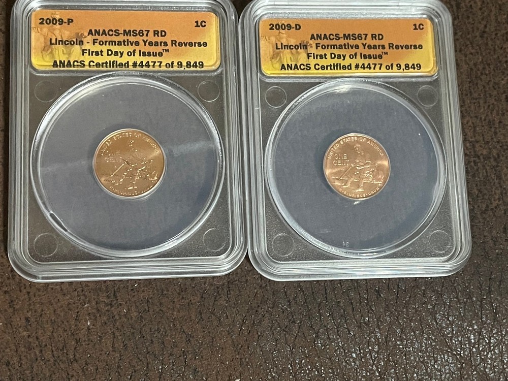 2009-P D  ANACS Lincoln Formative Reverse First Day Issue MS67 #4477