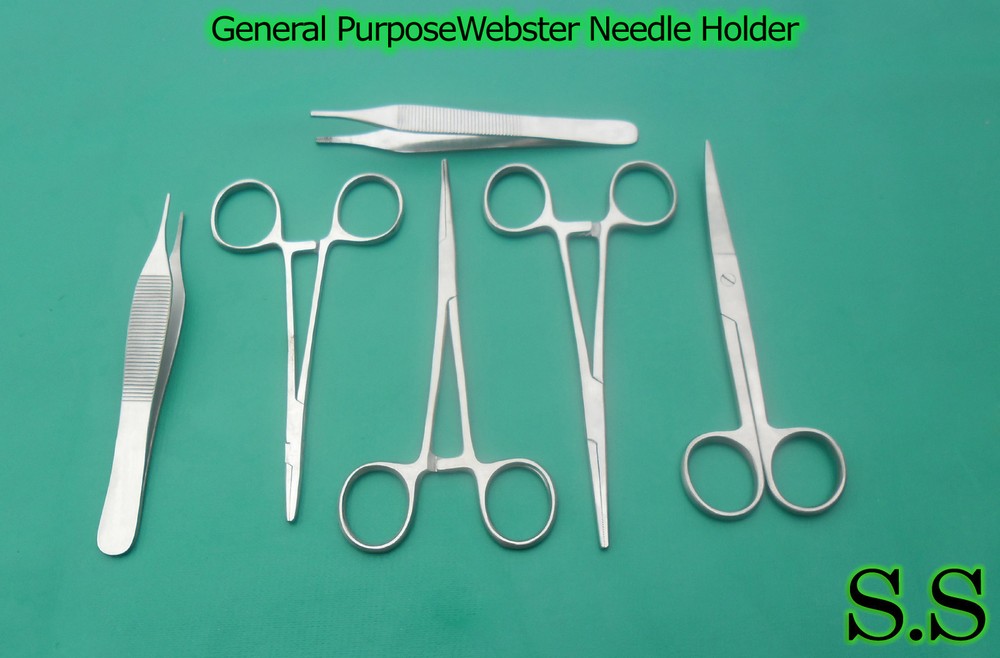 General Purpose Instruments Tray w/Webster Needle Holder