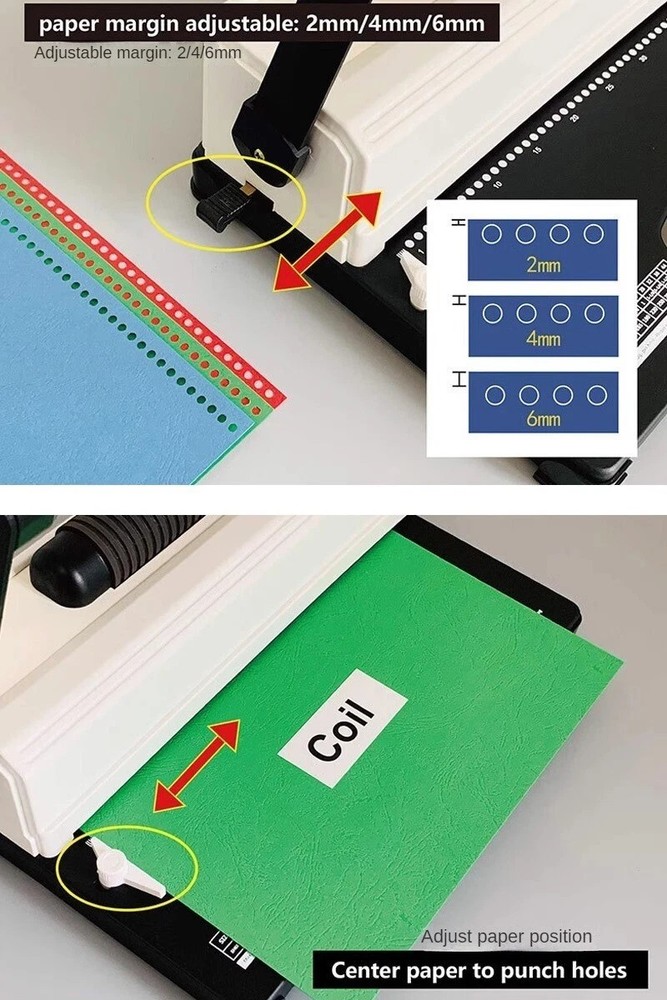 A4 Electric Single Coil Binding Machine Laptop Punch Binding Machine For Office