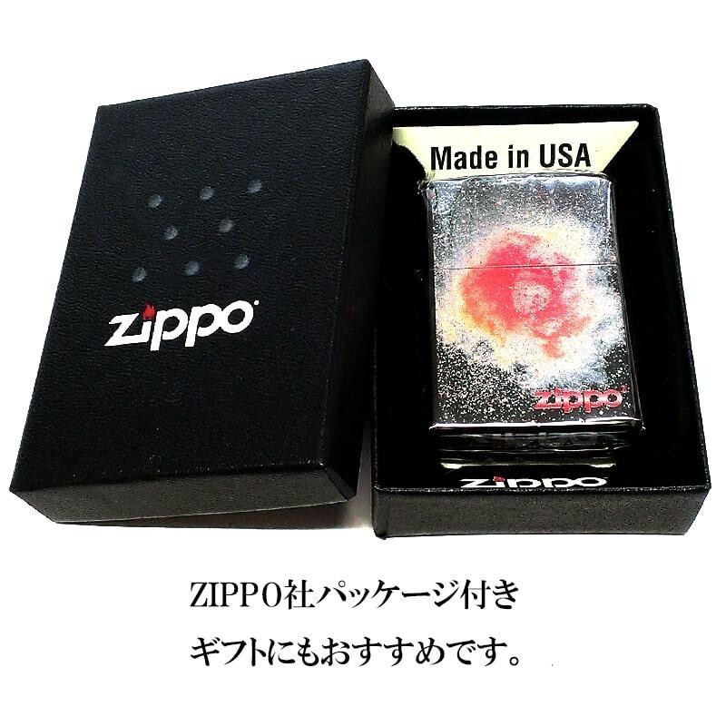 Zippo Nebula Space Black Red One-Sided Processing Inkjet Design Lighter Regular