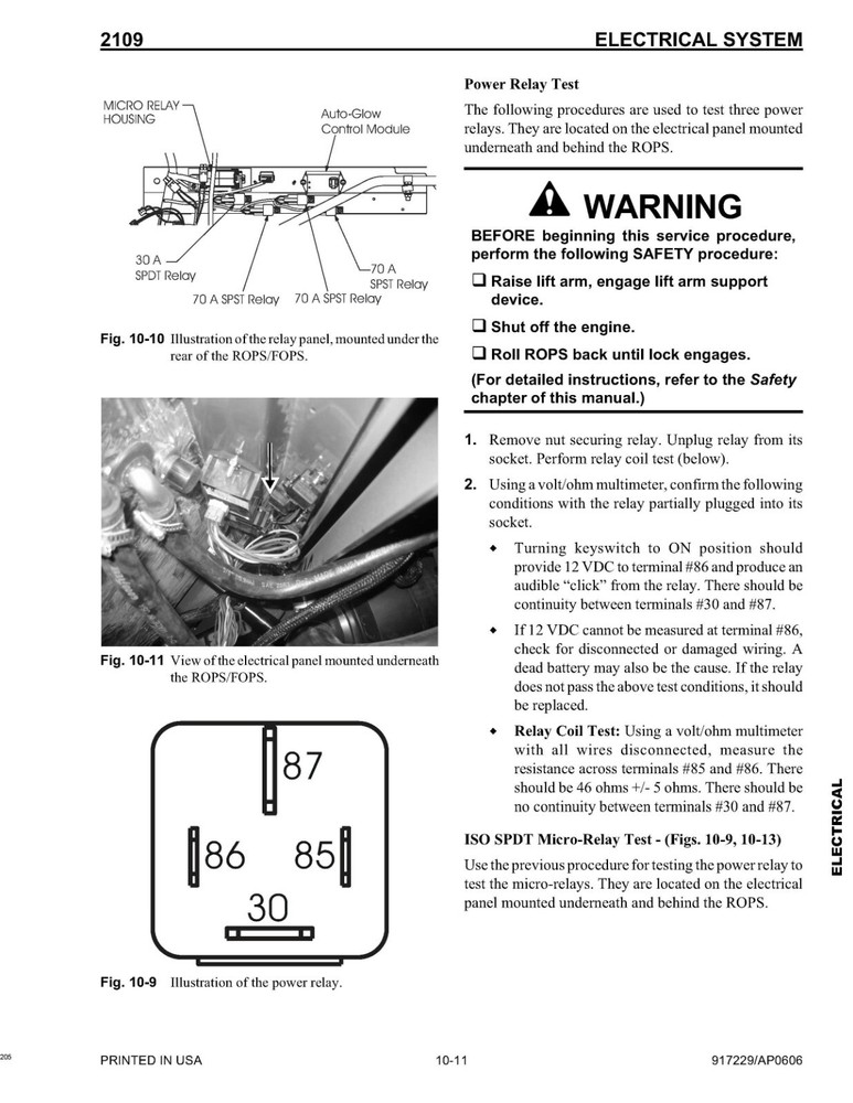 2109 Skid Loader Technical Workshop Manual Mustang 2109