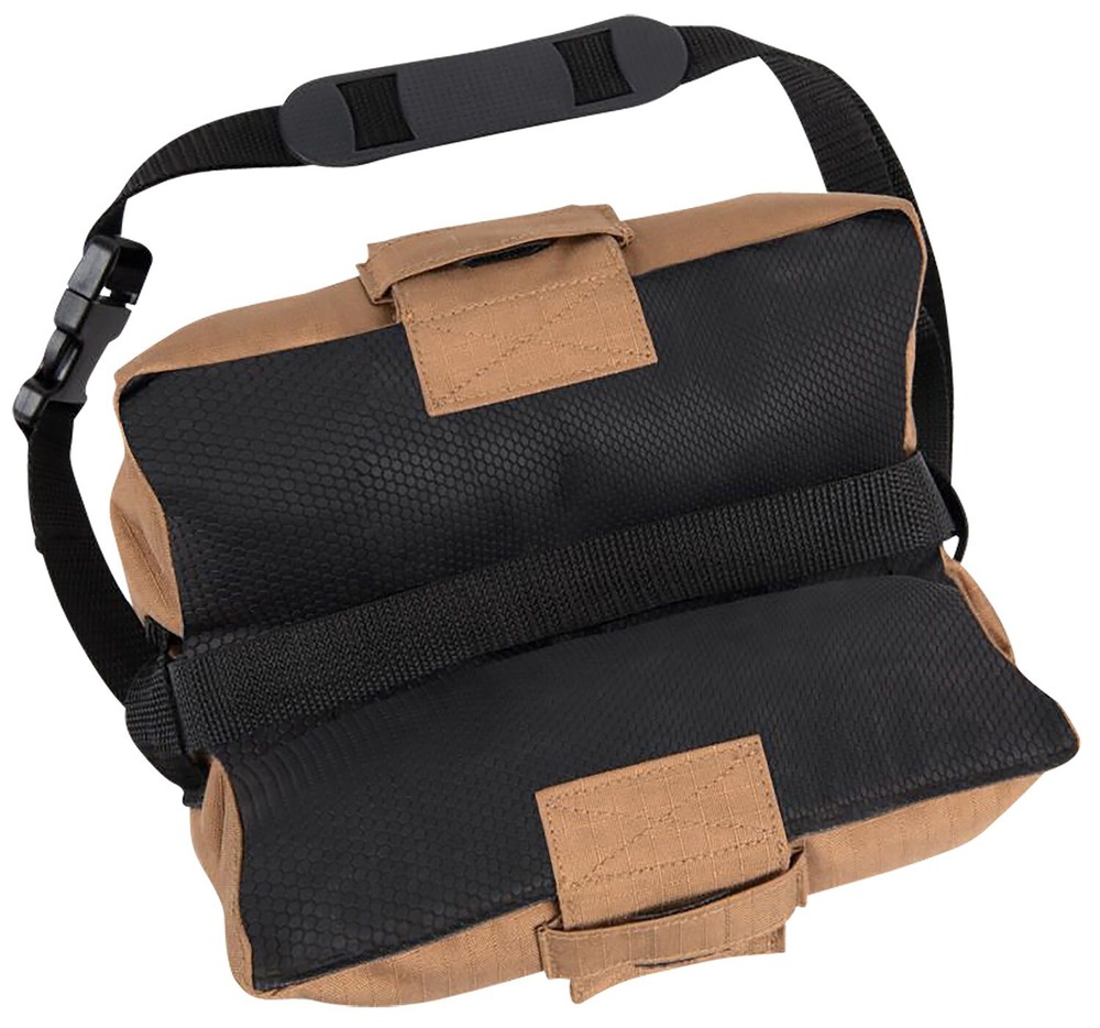 Allen 18420 Bench Shooting Bag Empty Black/Tan 600D Polyester