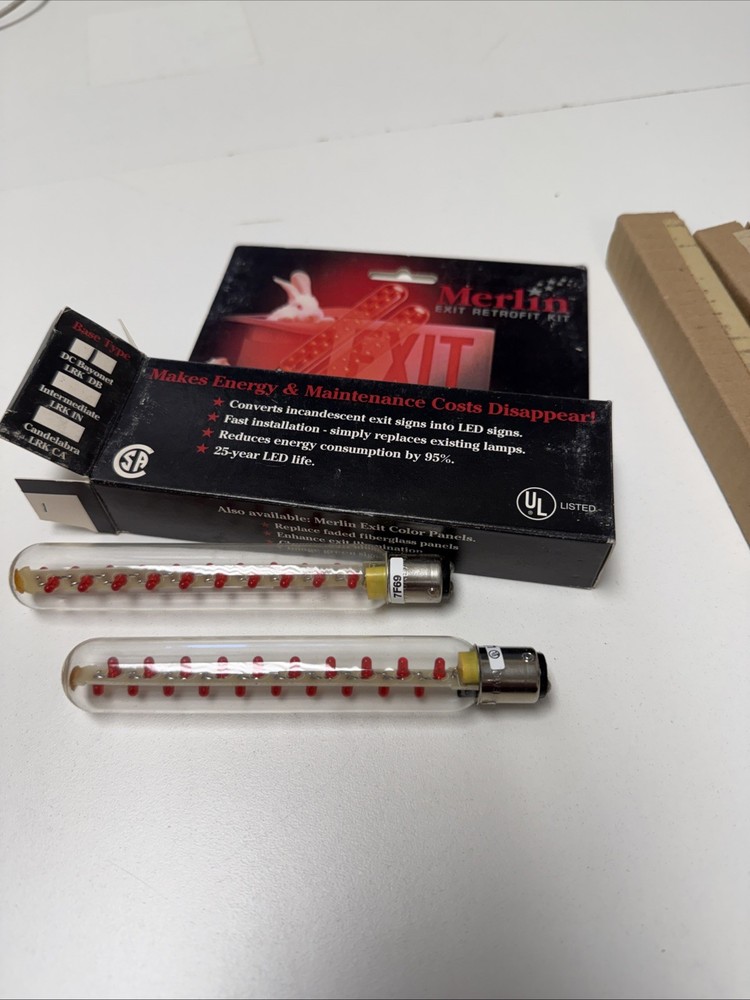 Lithonia Lighting Merlin LED Exit Retrofit Kit LRK DB 2 bulbs / package