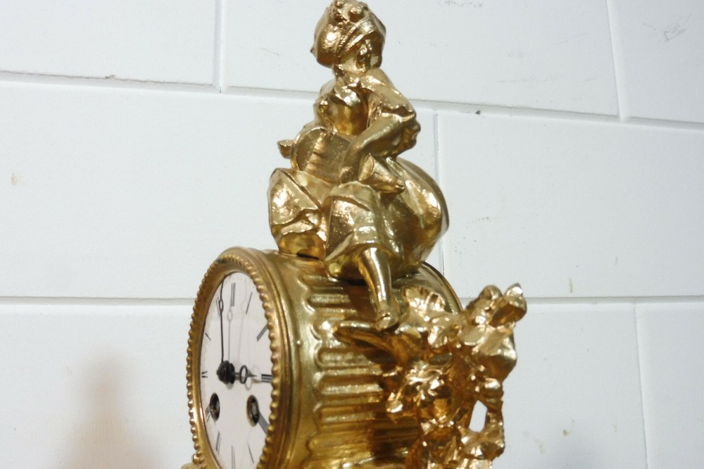 Old Mantel Clock Table Clock Shelf Mantel