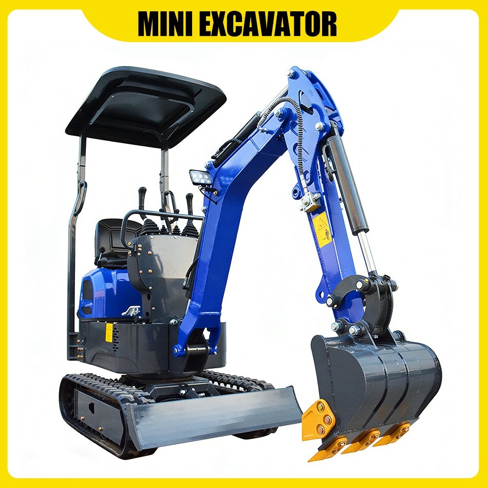 FREE unloading/ship Mini Digger Mini Excavator 1Ton 13.5hp Gas EPA Engine