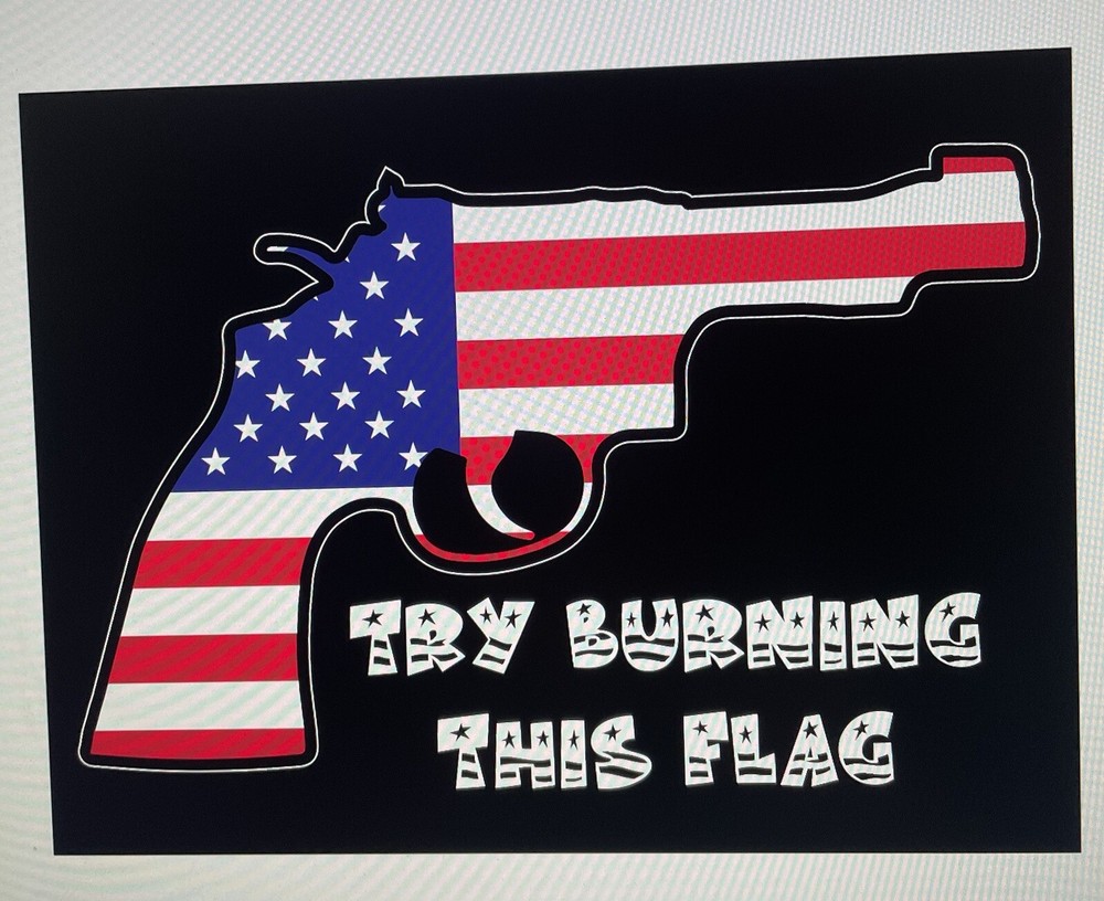 Trump USA Flag Decal