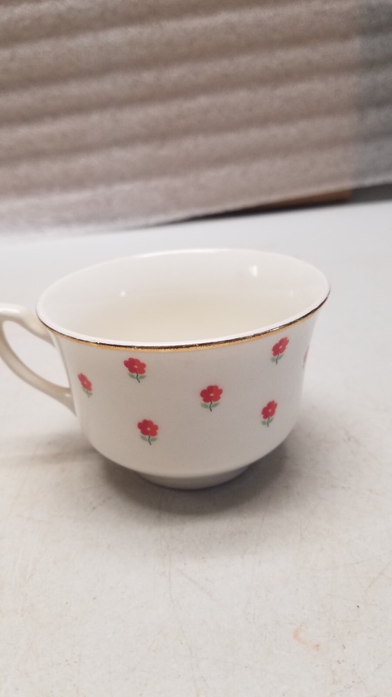 Red Pansie Design 8 oz Coffee Cup (M)
