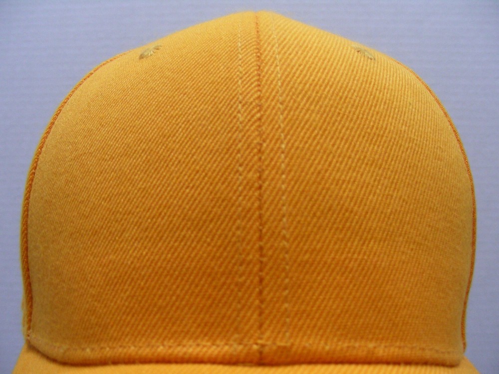 ORANGE - Acrylic/Wool Blend - One Size Adjustable Baseball Cap Hat!