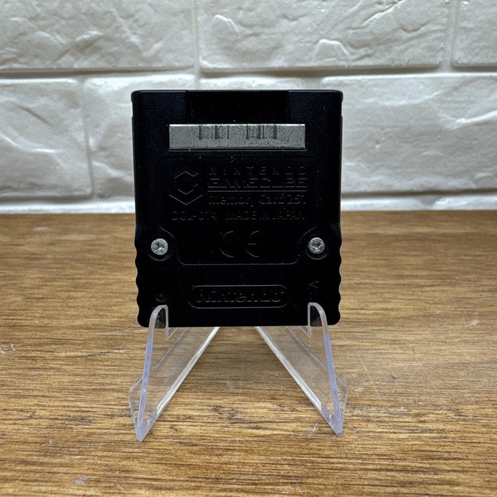 Official Nintendo GameCube Black Memory Card (DOL-014) 251 Blocks Genuine OEM