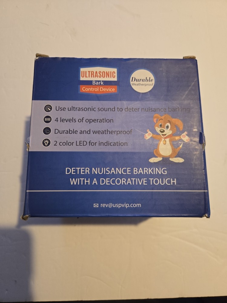 NEW Decorative Ultrasonic Bark Control Device Durable Waterproof