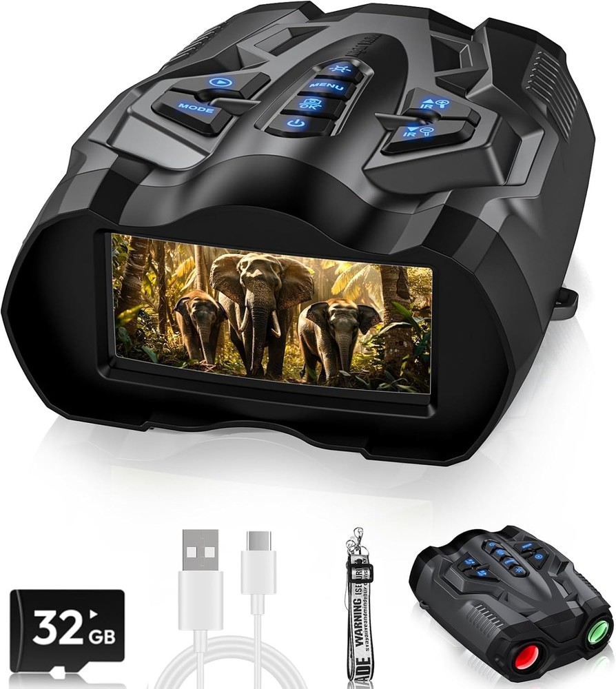 HD Night Vision Binoculars with 5000mAh Battery