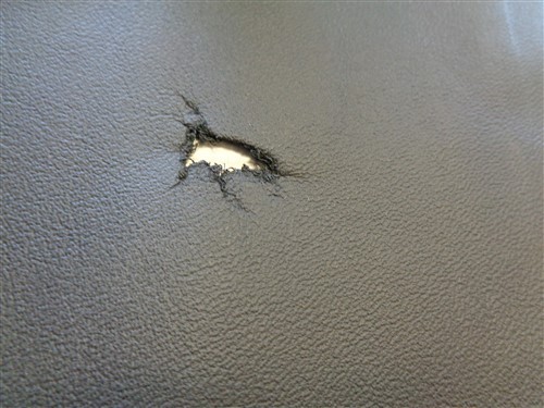 LEATHER HIDE BLACK 101" X 42"