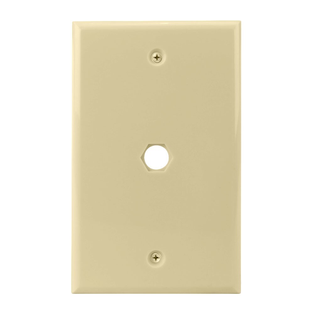 Construct Pro Standard Wall Plate with .4-inch Opening (Ivory)
