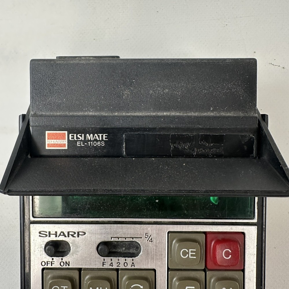 Sharp EL-1106S Elsi Mate Calculator Electronic Vintage Tested Works