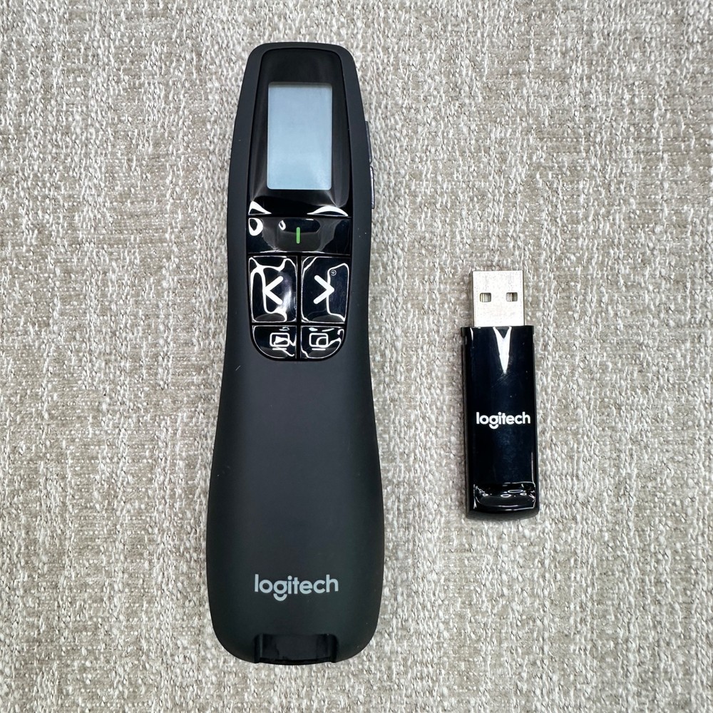 Logitech R800 Laser Pointer Presenter Presentation Clicker Remote Tested Working
