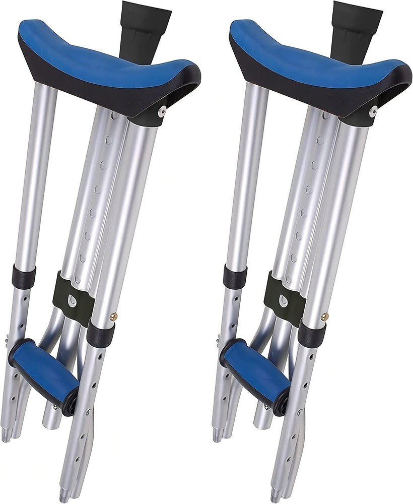 Universal Folding Crutches for Kids & Adults - Compact, Durable & Comfortable