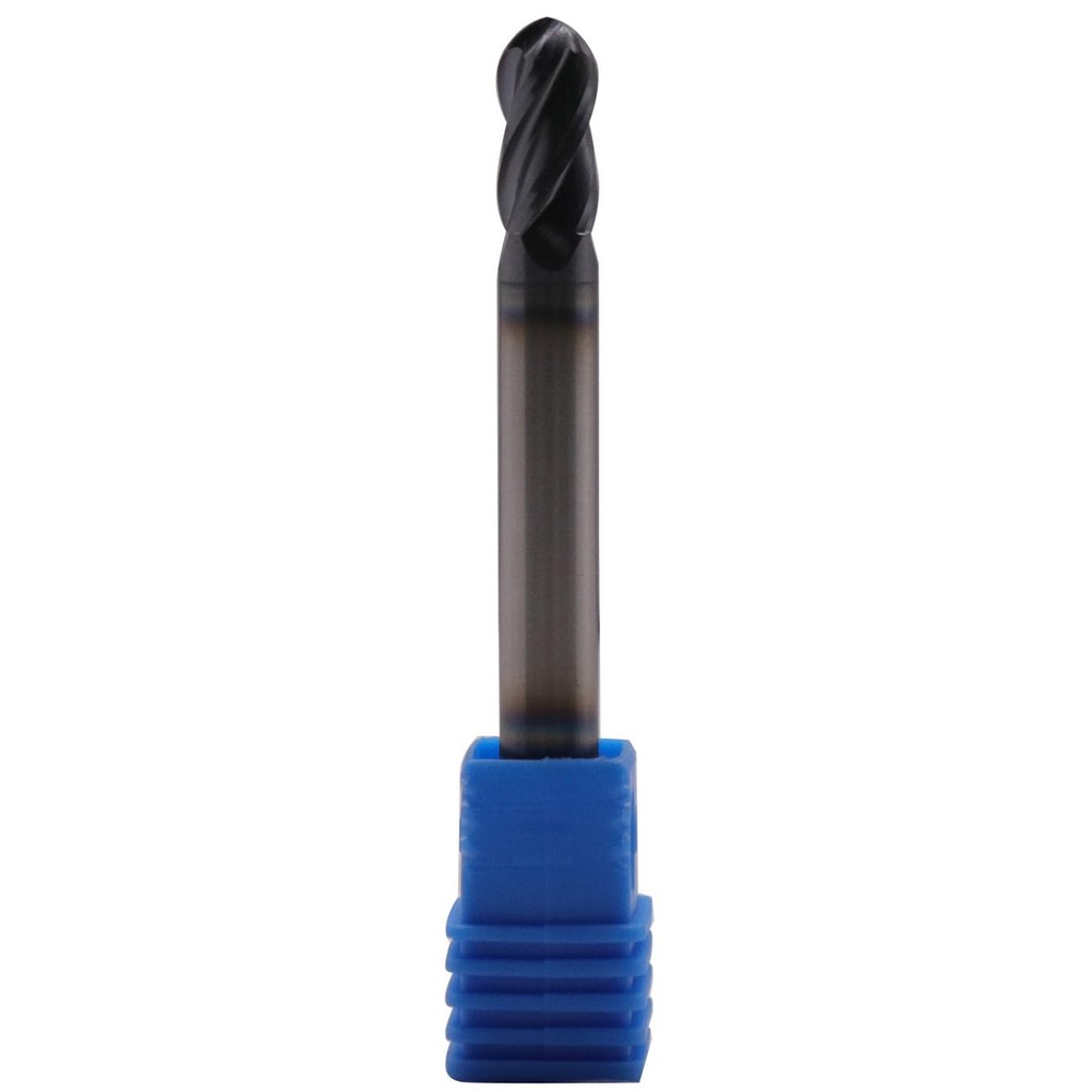 1/4" Solid Carbide Ball Nose End Mill - Double End - AlTiN Coated, 4 Flute, 3...