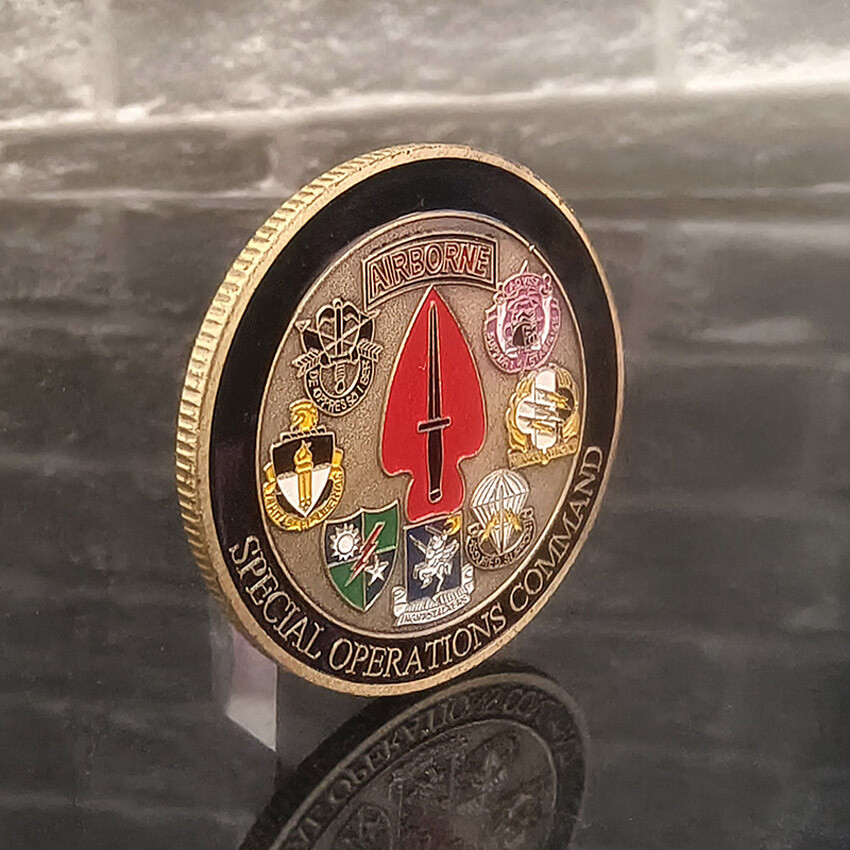 US Military Army Special Operations Command Challenge Coin Collect Commemorative