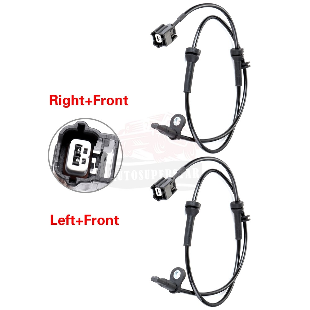 2 pcs Front ABS Wheel Speed Sensor For Nissan Murano 2009-2014